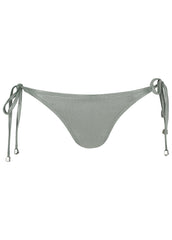 Shine Miami Tie Side Moderate Bottom Silver Metallic