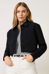Luxe Suiting Cropped Jacket