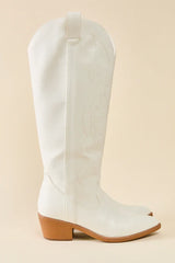 Shania White Cowboy Boots