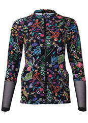 Sporty Zip Up Cover Up Midnight Elegance