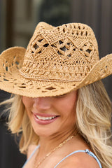 Americana Tan Straw Cowboy Hat