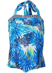Animal Elastic Tankini Top Moonlight Tropics