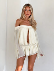 TESSIE PLAYSUIT IVORY