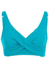 Lovely Lift Wrap Top Aqua Reef