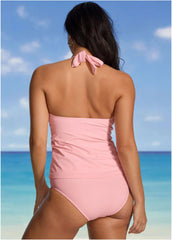 Sicily Halter Tankini Top Almond Blossom