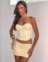 HAVANA SKIRT YELLOW STRIPE