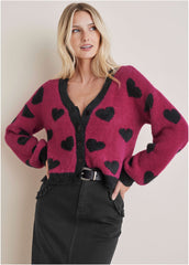 Heart Graphic Sweater Vivacious