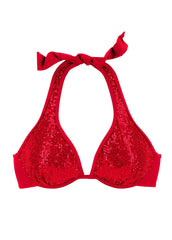 Underwire Bikini Top Red