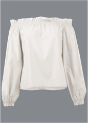Off The Shoulder Top Cloud Dancer