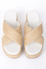 Clementine Tan Cross Platform Sandals