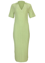 Pointelle Sweater Dress Mint