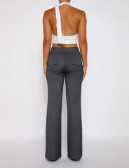 KITTIE HIGH RISE PANT GREY