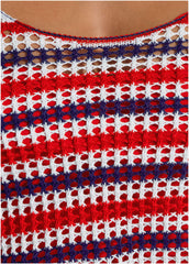 Crochet Cover Up Tank Top Americana