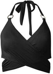 Laguna Wrap Underwire Top Black Beauty