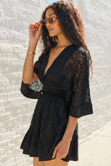 Riverly Black Lace Dress