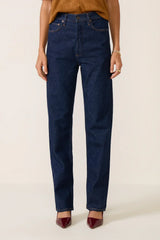 90s Pinch Waist Long Straight Jean