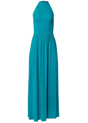 High Neck Maxi Dress Teal