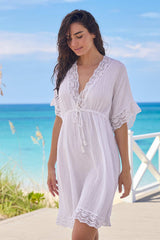 Horizon Tunic White Bliss Gauze