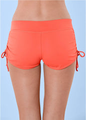 Adjustable Side Swim Short Coral Crush