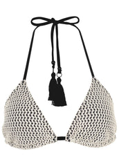 Crochet Bahamas Bikini Top Cream