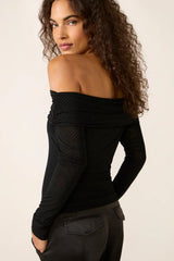 Whimsy Off Shoulder Mesh Top