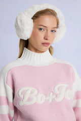 Faux Fur Earmuffs in Ice