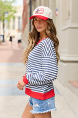 Bexley Blue Stripe Crewneck