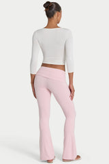 ButterCloud Flared Leggings in Blush