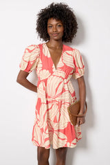 SS V Neck Mini Dress
