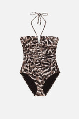 Sutton V Wire Bandeau One Piece Desert Skin