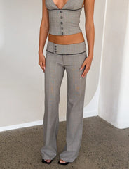 TERESIA PANT GREY CHECK