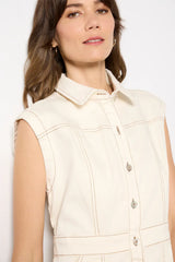 Sleeveless Denim Dress