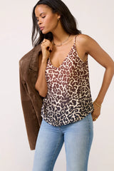 Ombre Leopard Satin Cami