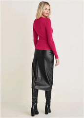 Keyhole Long Sleeve Sweater Vivacious