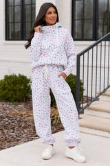 Jolie Pink Floral Sweatpants
