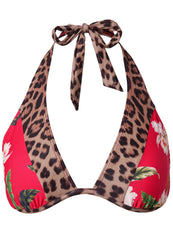 Belize Underwire Halter Top Tula Floral