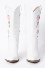Willa Rose White Cowboy Boots FINAL SALE