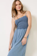 Bayside Chambray Maxi Dress