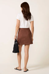Claudia Suede Mini Skirt