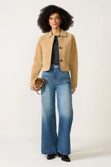 Crop Suede Jacket