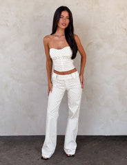 KITTIE PANT CREAM DOT