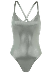 Shine Tulum Swimsuit Silver Metallic