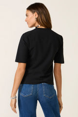 Short Sleeve Crewneck Elbow Tee