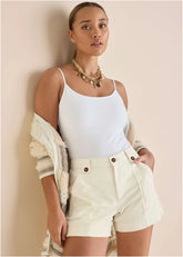 Chino 5 Inch Short Cream