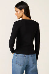 Ribbed Button Up Top