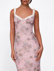 AMARAN DRESS PINK CAMO FLORAL
