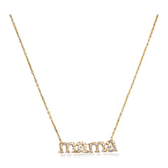 Mama Diamond Gold Necklace III