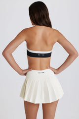 Soft Active Low Rise Pleated Tennis Skort in Coconut