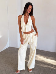 LAINEY TOP BEIGE STRIPE