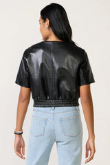 Billie Leather Bomber